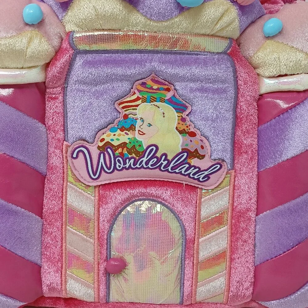 Wonderland Bakery Plush Castle Insulated Tote Bag Pink & Lavender 3D Plush #D-47